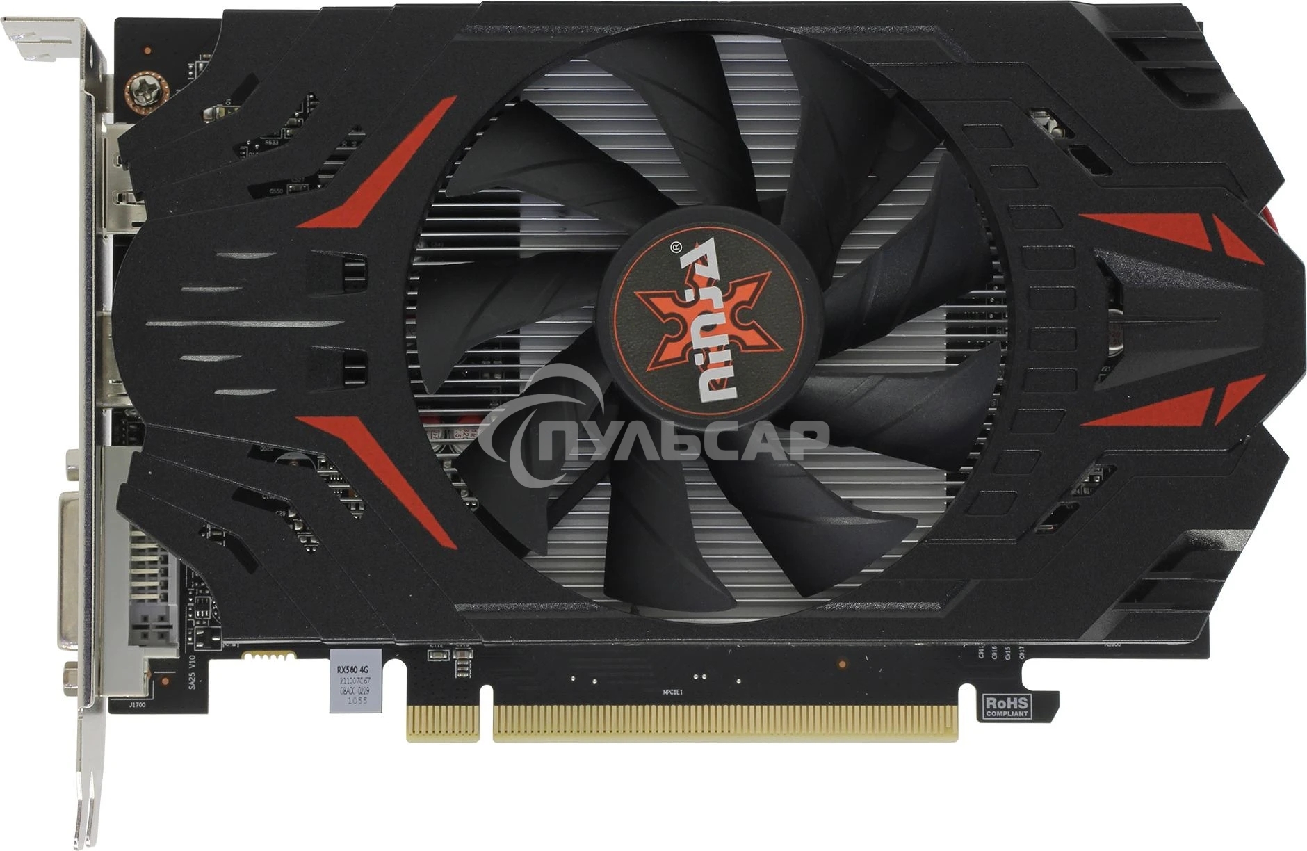 Видеокарта Ninja (Sinotex) RX560 4Gb GDDR5 128bit DVI DP HDMI 1FAN RTL