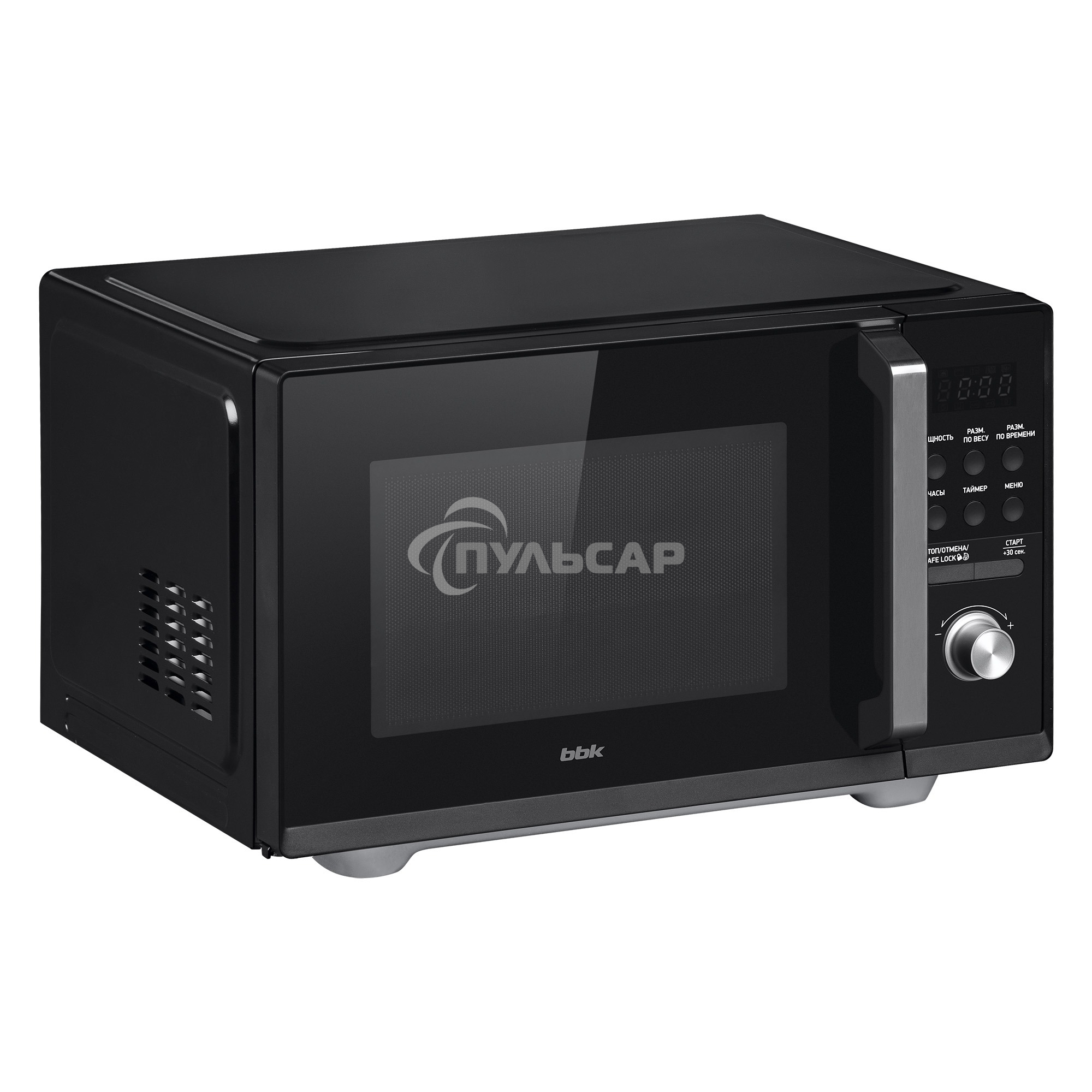 Микроволновая печь BBK 25MWS-954T/B черный, 25 л, 900 Вт, поворотный/кнопки