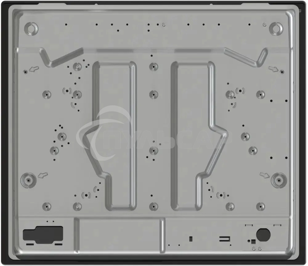 Газовая варочная панель Gorenje GW642SYB, 4 конфорки, эмалированная сталь, черный