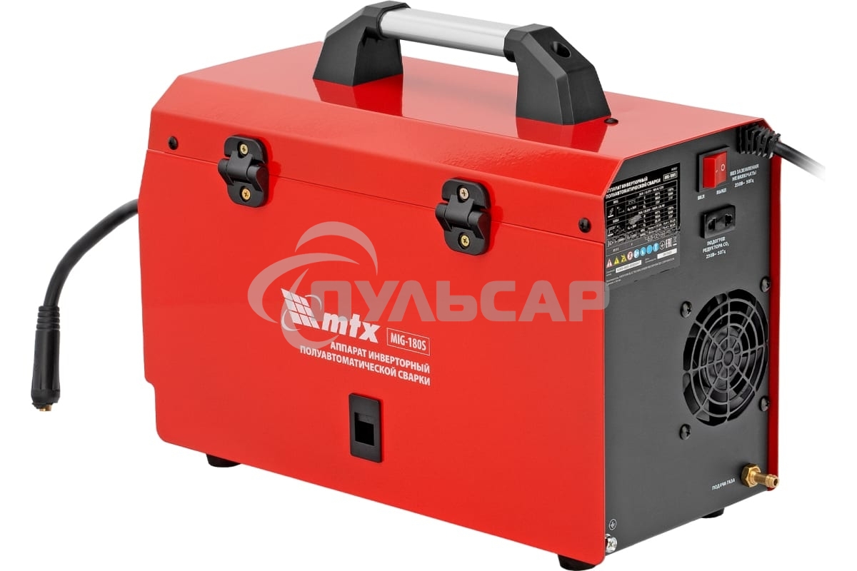 Аппарат инвертор. полуавтомат. cварки MIG-180S, 180A, ПВ 60%, катушка 5 кг MTX