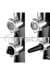 Мясорубка электрическая Redmond RMG-1223 1000Вт черный/серебристый