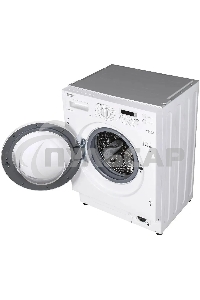 Встраиваемая стиральная машина HOMSair WMB1486WH белый, загрузка фронтальная 8 кг, 6 кг - сушка, 1400 об/мин, класс: A