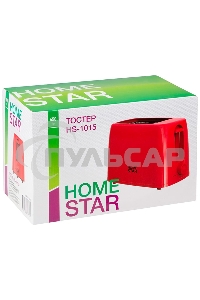 Тостер HOMESTAR HS-1015, красный (106192)