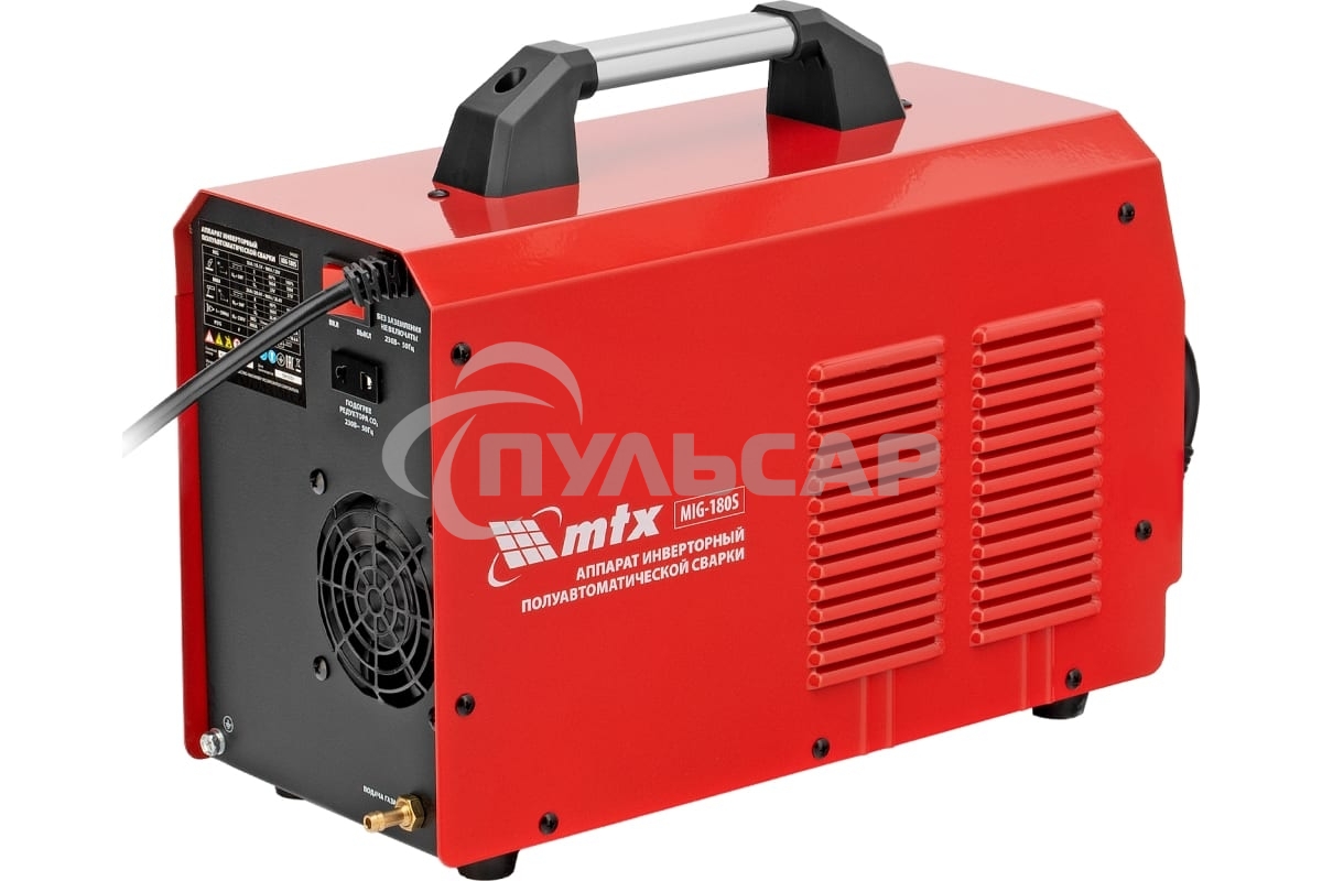 Аппарат инвертор. полуавтомат. cварки MIG-180S, 180A, ПВ 60%, катушка 5 кг MTX