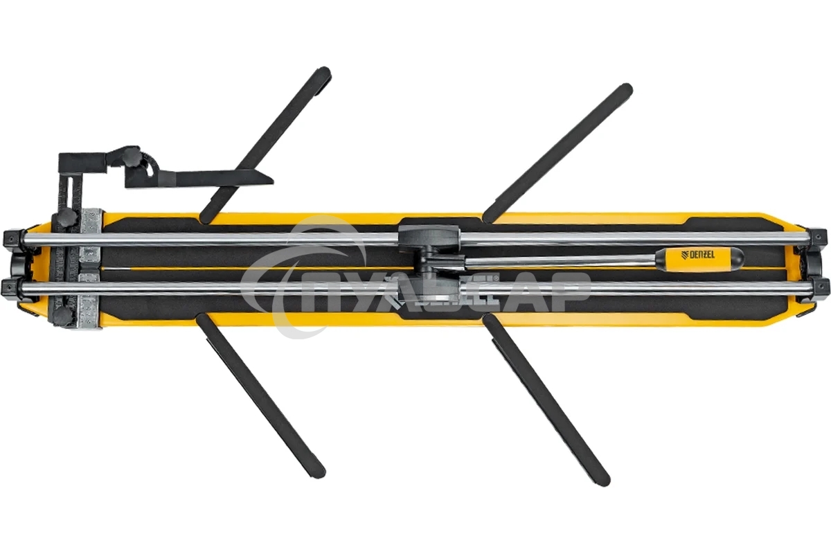 Плиткорез 1000х14мм, цельнометал. напр., каретка на подш., стальная станина, рукоятка-пенал Denzel