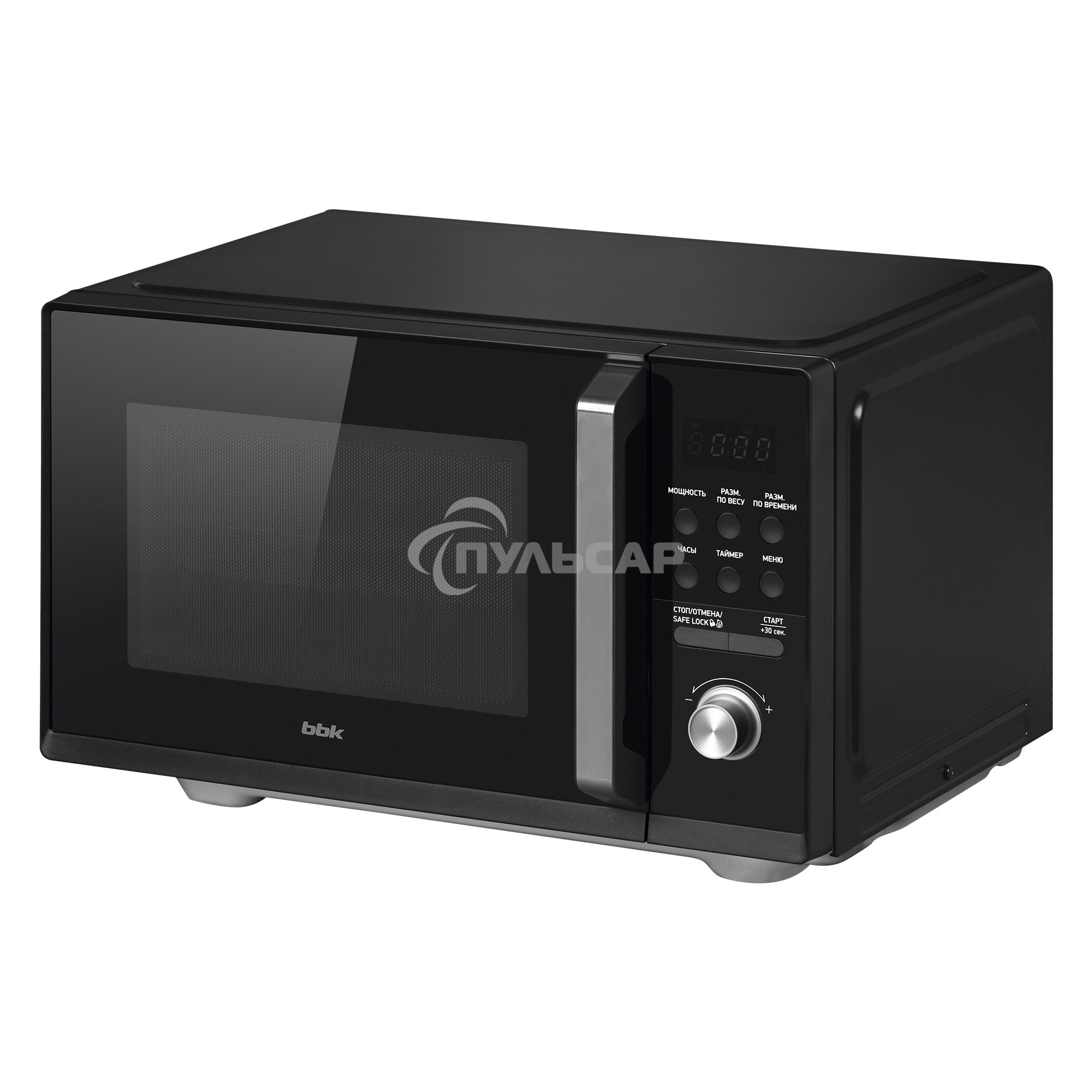 Микроволновая печь BBK 25MWS-954T/B черный, 25 л, 900 Вт, поворотный/кнопки