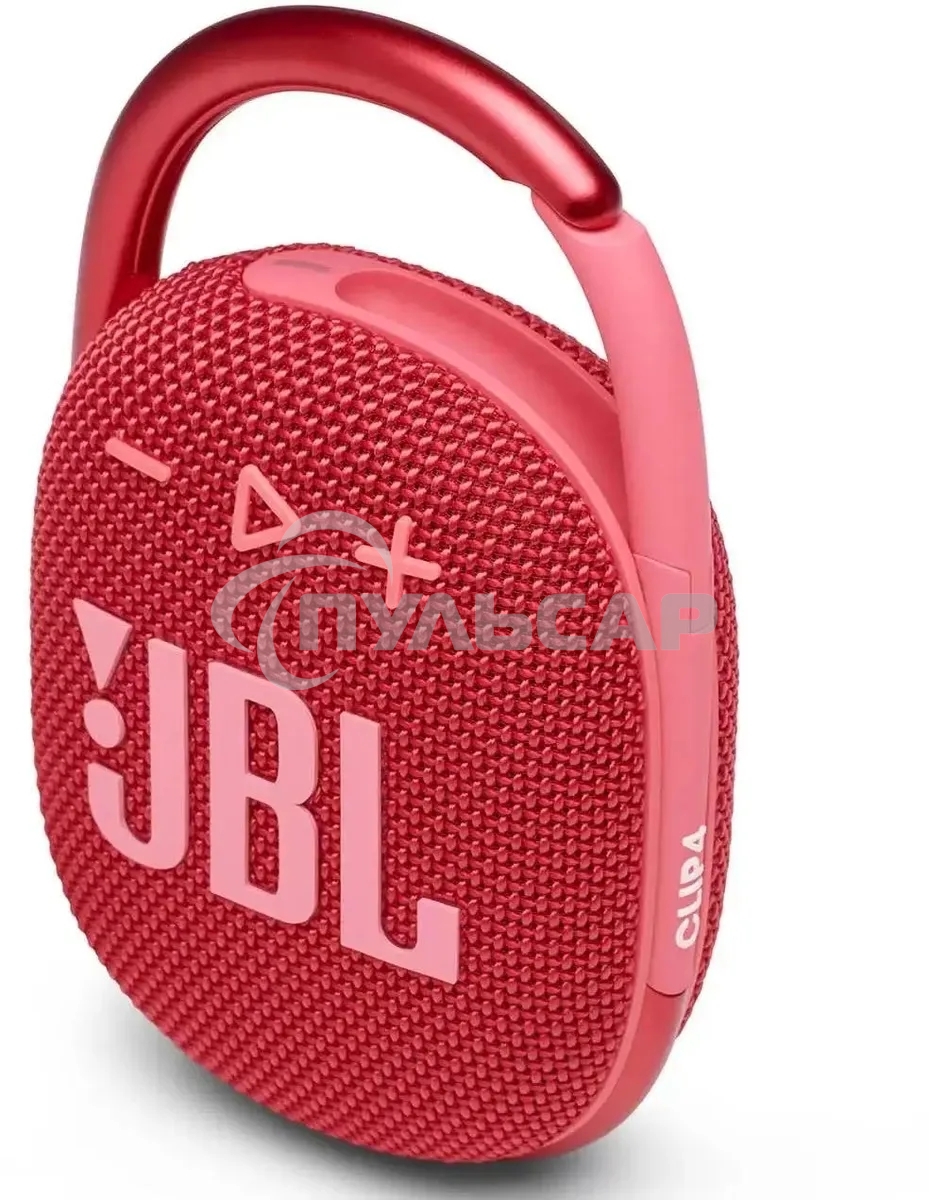 Колонка портативная JBL Clip 4 красный 5W 1.0 BT 15м 500mAh (JBLCLIP4REDAM)