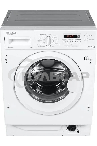 Встраиваемая стиральная машина HOMSair WMB1486WH белый, загрузка фронтальная 8 кг, 6 кг - сушка, 1400 об/мин, класс: A