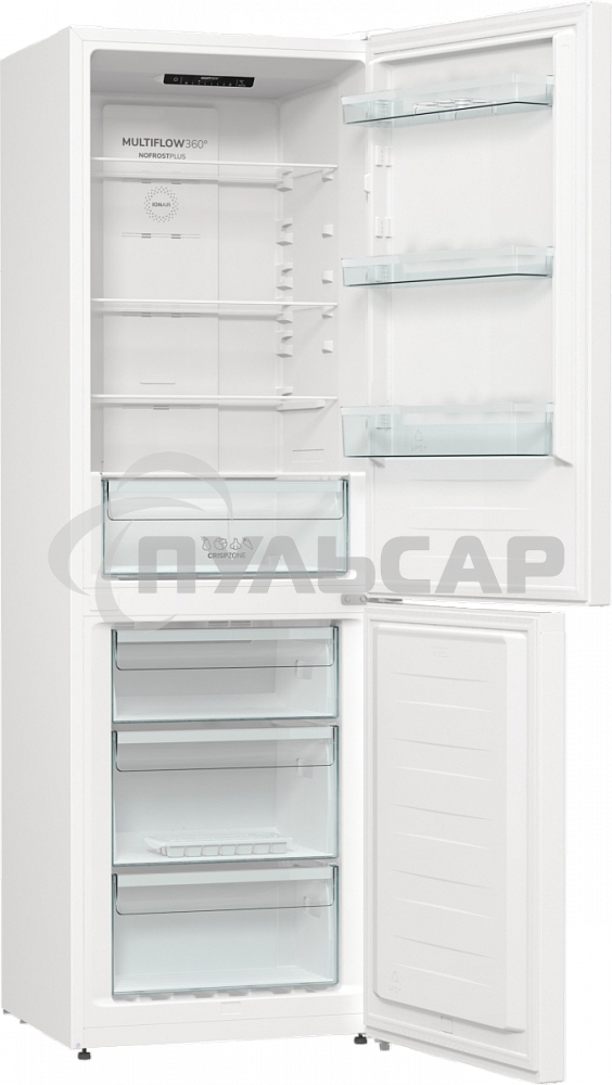 Холодильник Gorenje NRK619EEW4 белый двухкамерный 203/99л морозилка снизу, No Frost