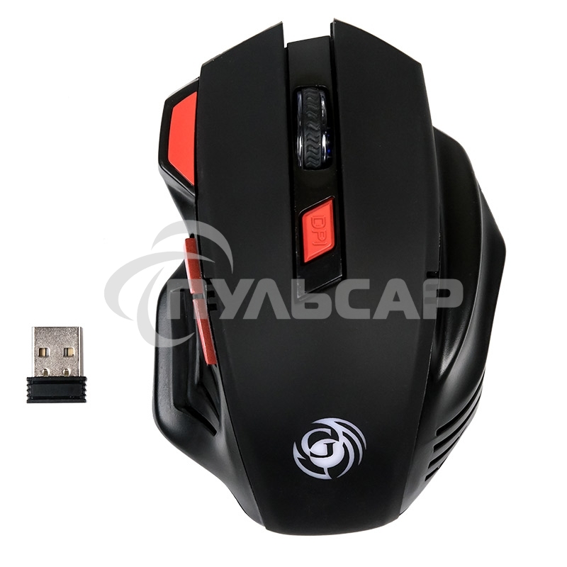 Мышь беспроводная Dialog Gan-Kata MRGK-14UR черный, 1600 dpi, радиоканал, USB, кнопки - 6