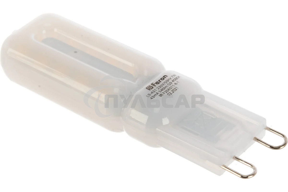 Лампа светодиодная Feron LB-431 7W 230V G9 4000K