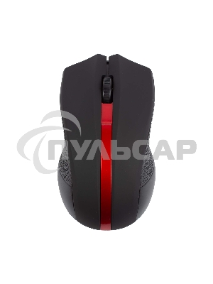 Мышь беспроводная HIPER HOMW-073 черный/красный, 1000 dpi, радиоканал, USB, кнопки - 3