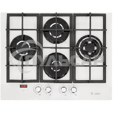 Газовая варочная панель GEFEST ПВГ 2231-02 Р12, 4 конфорки, закаленное стекло, белый