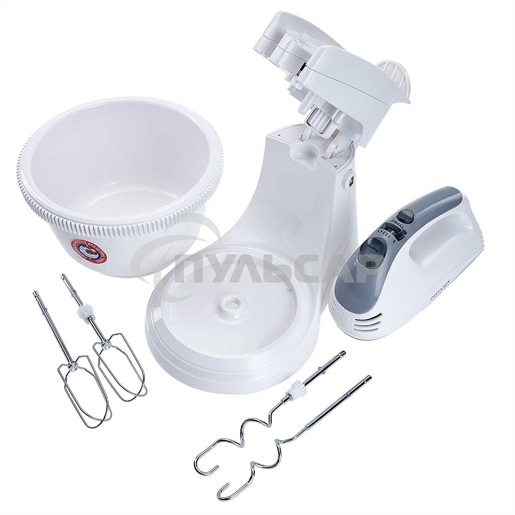 Миксер DELTA LUX DE-7901C белый с серым