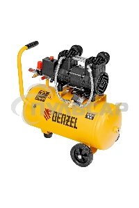 Компрессор безмасл. малошумный Denzel DLP-950/24, 950 Вт, 24 л, 2850 об/мин, 170 л/мин