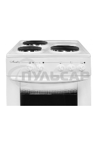 Плита электрическая Лысьва ЭП 301 МС белый, конфорок 3 шт, духовка 57 л, 50 см x 84 см x 60 см (без крышки)