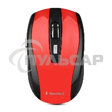 Мышь беспроводная Gembird MUSW-330-3 красный, 2400 dpi, радиоканал, USB, кнопки - 6