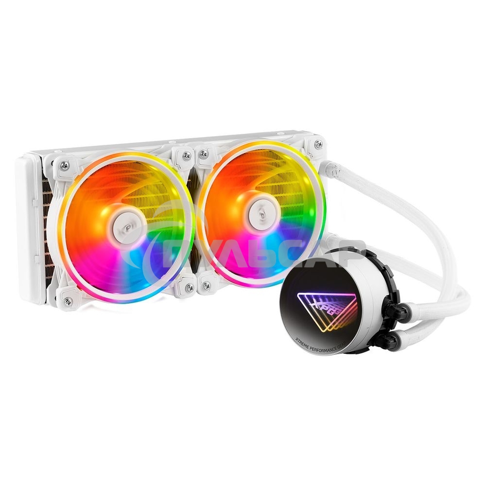 Жидкостная система охлаждения XPG Levante X 240, белый 120мм алюминий+медь 2000rpm 18.17db 4-pin 250W