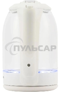 Чайник электрический StarWind SKG1056 1,8 л, 2000 Вт, белый/прозрачный