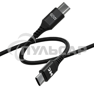 Кабель MORE CHOICE (4620202554093) K69aa 2м USB 3.0A PD 60W для Type-C Type-C- 2м, черный
