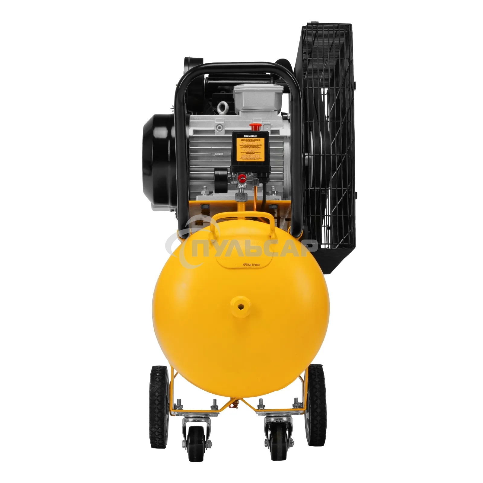 Компрессор воздушный рем. привод BCV 4000-T/100, 4,0 кВт, 100 литров, 690 л/мин Denzel