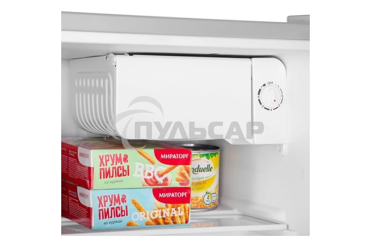 Холодильник Maunfeld MFF50SL серебристый матовый однокамерный 46л, De Frost