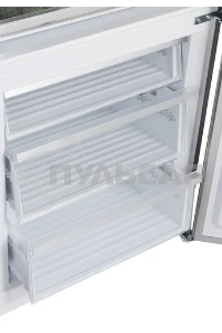 Холодильник Korting KNFC 72337 XN черный двухкамерный 324/108л морозилка снизу, No Frost