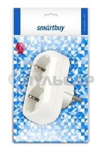 Разветвитель Smartbuy (SBE-16-A02-2z) 2 гнезда белый