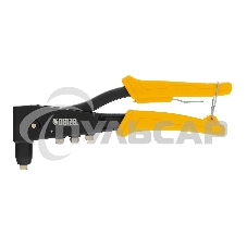 Заклепочник ручной Denzel 255 мм, литой, усиленный, заклепки 2,4-3,2-4,0-4,8 мм