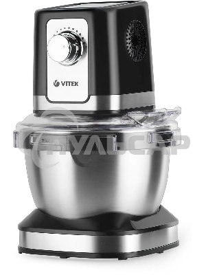 Кухонная машина Vitek VT-1435 черный/серебристый