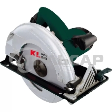 Профессиональная пила циркулярная KLPRO KLDAT96235 (Сеть, 2400 Вт, 3650 об/мин, пильный диск, запасные щетки)