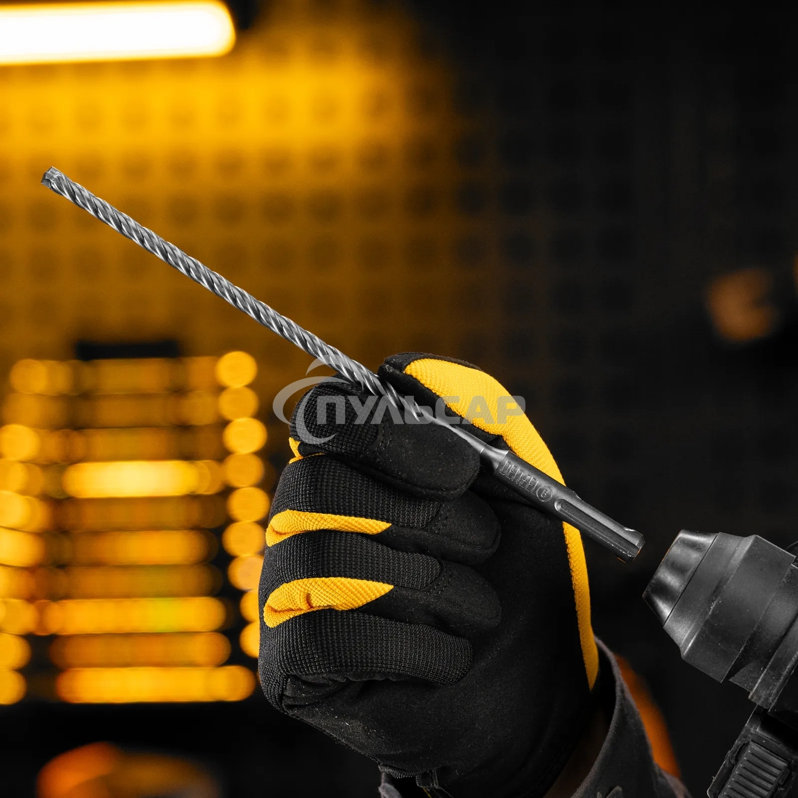 Бур по бетону Denzel цельная крестовая пластина, 6x215 мм, SDS PLUS