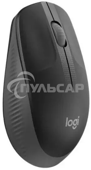 Мышь беспроводная Logitech M190 черный, 1000 dpi, радиоканал, USB, кнопки - 3