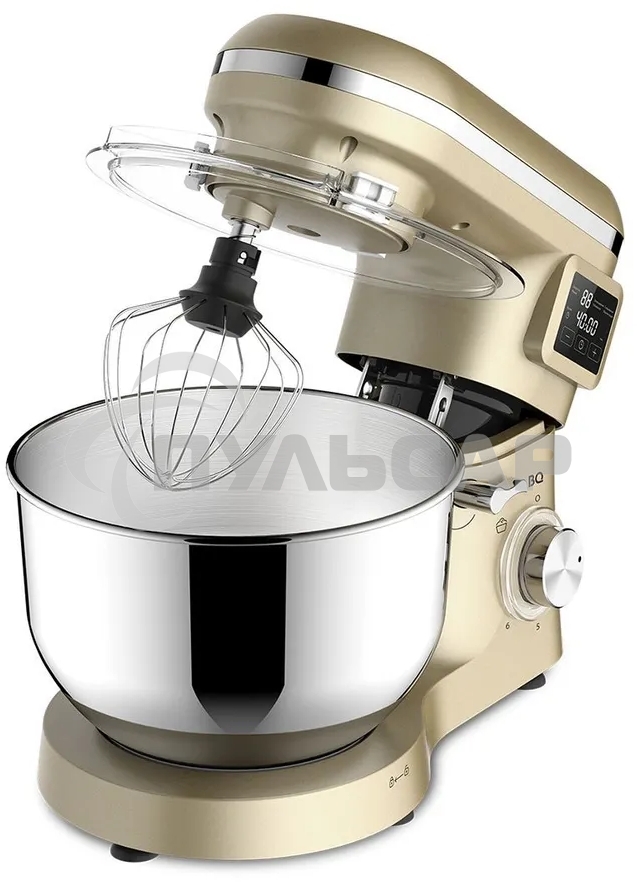 Планетарный миксер BQ MX640 Gold. Максимальная мощность 1600 Вт
