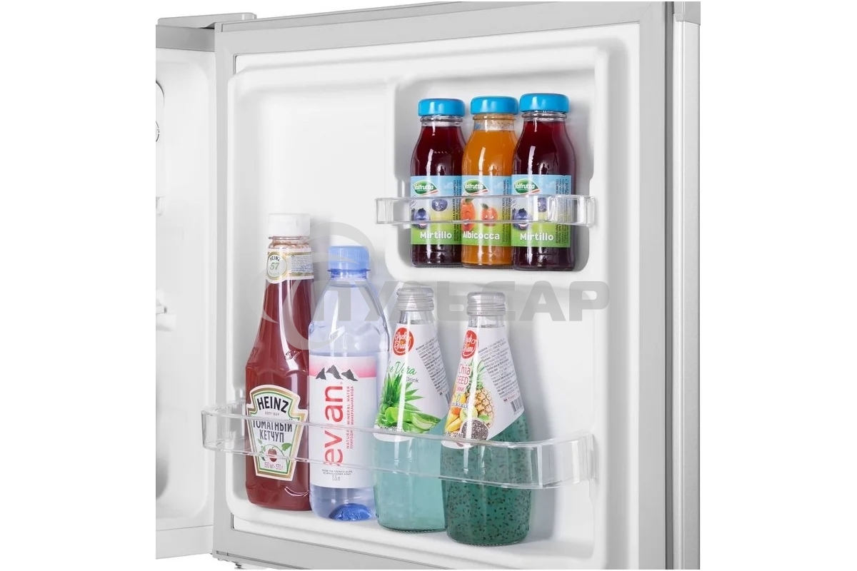 Холодильник Maunfeld MFF50SL серебристый матовый однокамерный 46л, De Frost