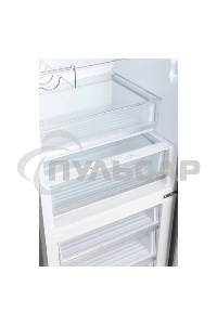 Холодильник Korting KNFC 72337 XN черный двухкамерный 324/108л морозилка снизу, No Frost