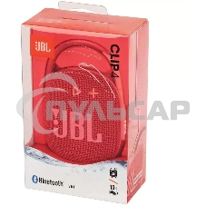 Колонка портативная JBL Clip 4 красный 5W 1.0 BT 15м 500mAh (JBLCLIP4REDAM)
