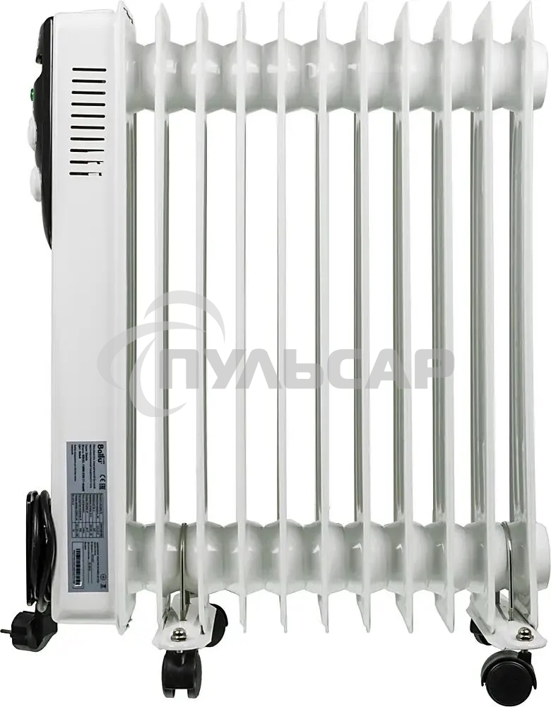 Обогреватель масляный Ballu BOH/CL-11WRN (11 секций) белый, 2200 Вт, 27 м2, термостат