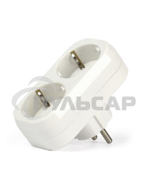 Разветвитель Smartbuy (SBE-16-A02-2z) 2 гнезда белый