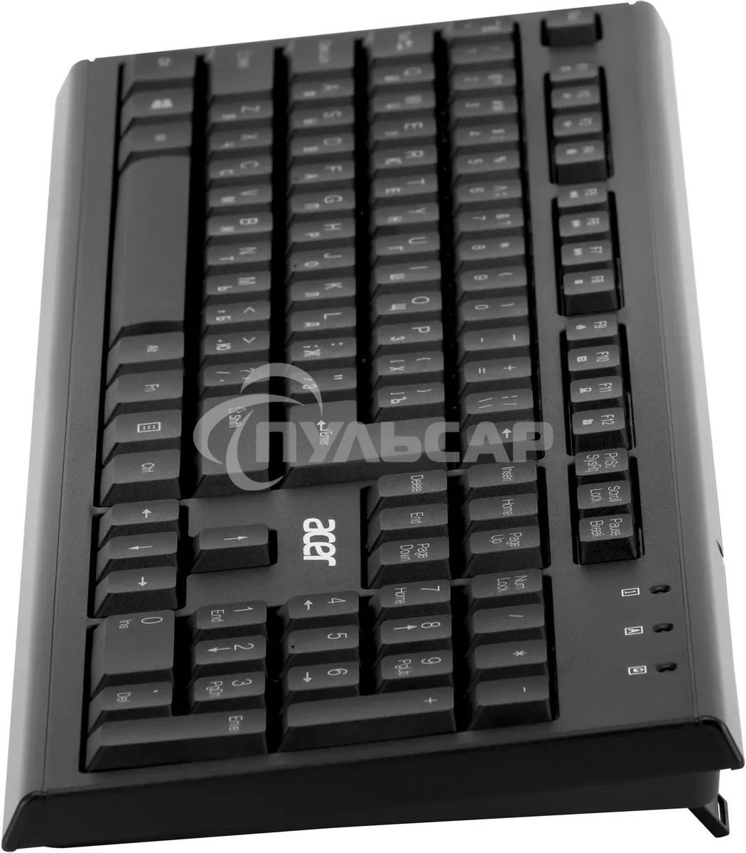 Комплект клавиатура + мышь Acer OKR120 клав:черный мышь:черный USB беспроводная Multimedia