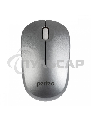 Мышь беспроводная Perfeo SKY серебристый, 1200 dpi, радиоканал, USB, кнопки - 3