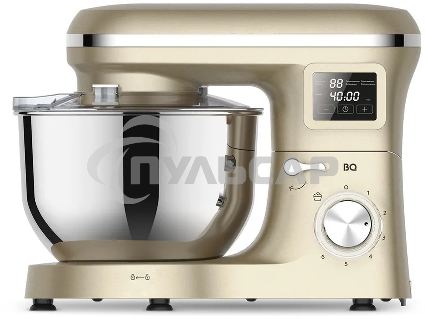 Планетарный миксер BQ MX640 Gold. Максимальная мощность 1600 Вт