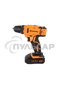 Дрель-шуруповерт Вихрь ДА-20Л-2К 72/14/21, Аккумуляторная, 20В, 2 АКБ, Кейс