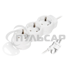 Удлинитель Smartbuy (SBE-16-3-1.5m-Z) 3 гн х 1,5 м белый