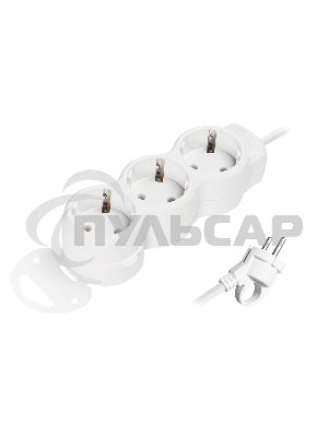 Удлинитель Smartbuy (SBE-16-3-1.5m-Z) 3 гн х 1,5 м белый