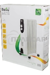 Обогреватель масляный Ballu BOH/CL-11WRN (11 секций) белый, 2200 Вт, 27 м2, термостат