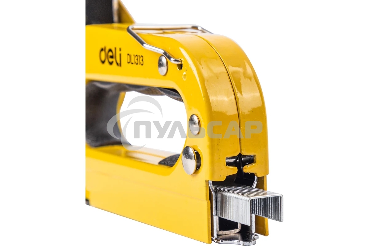 Мебельный степлер Deli DL1313 3-в-1. 4-8мм. 0,6 кг. Полностью стальная конструкция. Подходит для D/U/T.