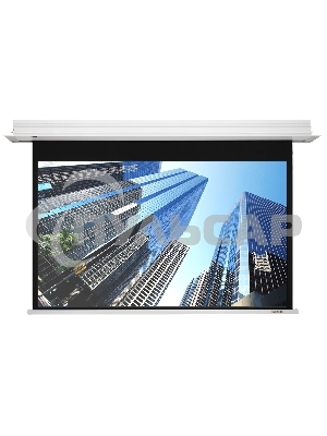 Встраиваемый экран с электроприводом Lumien Master Recessed Control 128х221 см (раб.область 120х213 см) (96