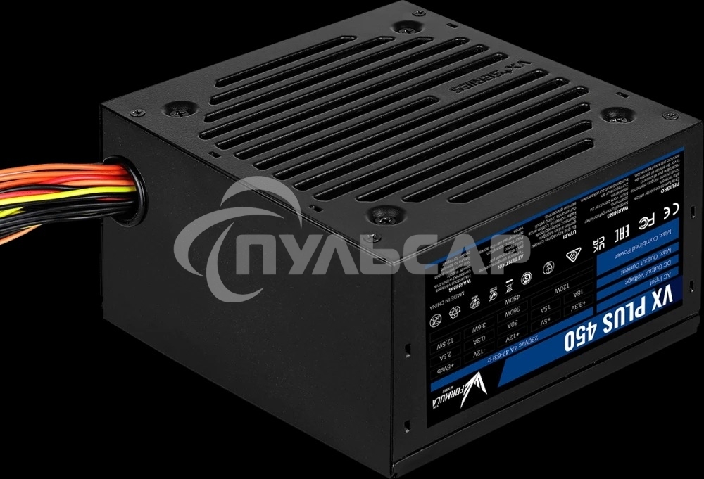 Блок питания Aerocool / Formula VX-450 PLUS, 450Вт, 120мм, черный