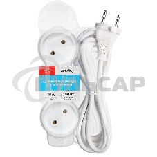 Удлинитель бытовой Smartbuy (SBE-10-3-10m-N) 3 гн х 10,0 м белый
